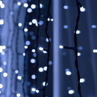 Гирлянда &laquo;Занавес&raquo; 2 &times; 3 м, IP44, УМС, тёмная нить, 760 LED, свечение белое, 220 В