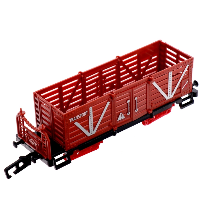 Железная дорога &laquo;Винтаж&raquo;, 2 состава в комплекте, свет и звук, работает от батареек