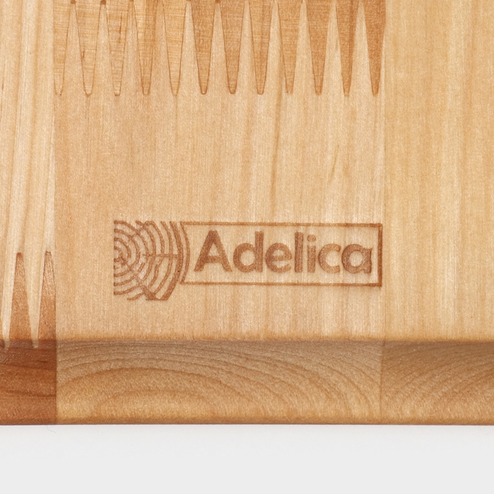 Доска - блюдо для подачи сервировочная Adelica &laquo;Лопата&raquo;, 25&times;16,7&times;1,8 см, пропитано минеральным маслом, берёза