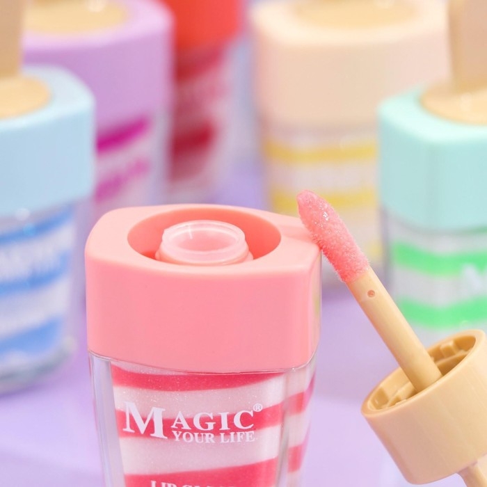 Блеск для губ &laquo;Пломбир&raquo;, микс цветов и ароматов