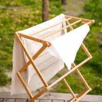 Сушилка для белья SL Home &laquo;Альберо&raquo;, напольная, складная, бамбук, 63,5&times;36,5&times;106,5 см