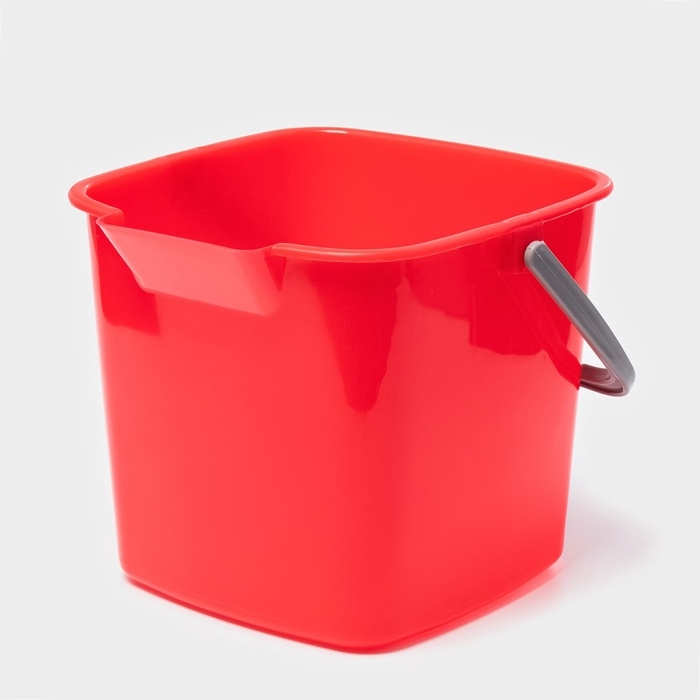 Ведро для уборки, 5.6 л, 21.5&times;23&times;18.5 см, красный