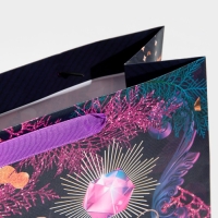 Пакет подарочный новогодний ламинированный квадратный &laquo;Night&raquo;, 30 х 30 х 12 см, Новый год