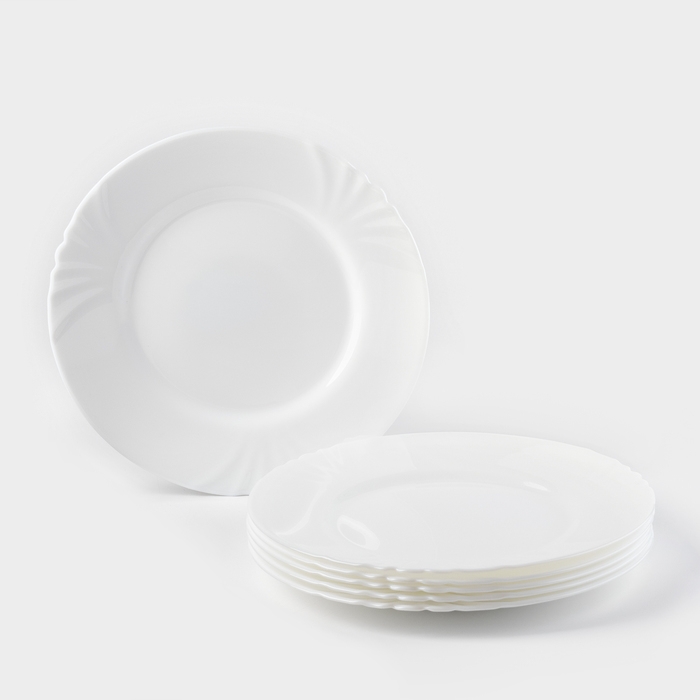 Тарелка десертная из стеклокрамики &laquo;CADIX&raquo;, 19,5 см, цвет белый