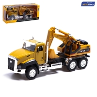 Грузовик металлический &laquo;Кран&raquo;, инерция, открываются двери, свет и звук