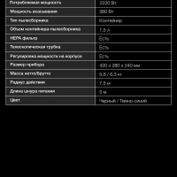 Пылесос HYV-C3955 1,5л 2220Вт фиолетовый