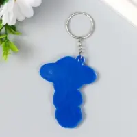 Брелок для ключей на кольце &laquo;Ракета в космосе&raquo;, резина, 6&times;5.5 см