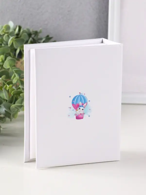 Фотоальбом 100 фото "Зайки на воздушном шаре" 10X15см, ПП карм.