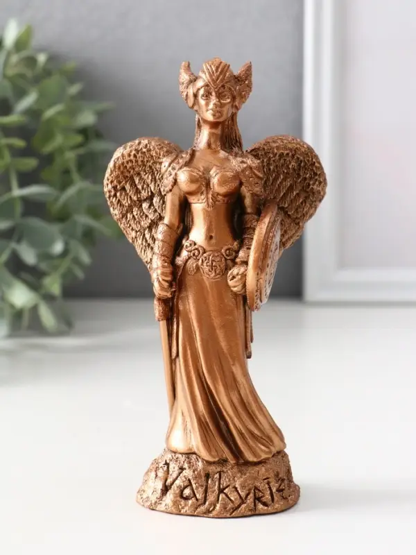 Фигура Бог сканди &laquo;Валькирия&raquo;, 14&times;7.5&times;6 см, бронза