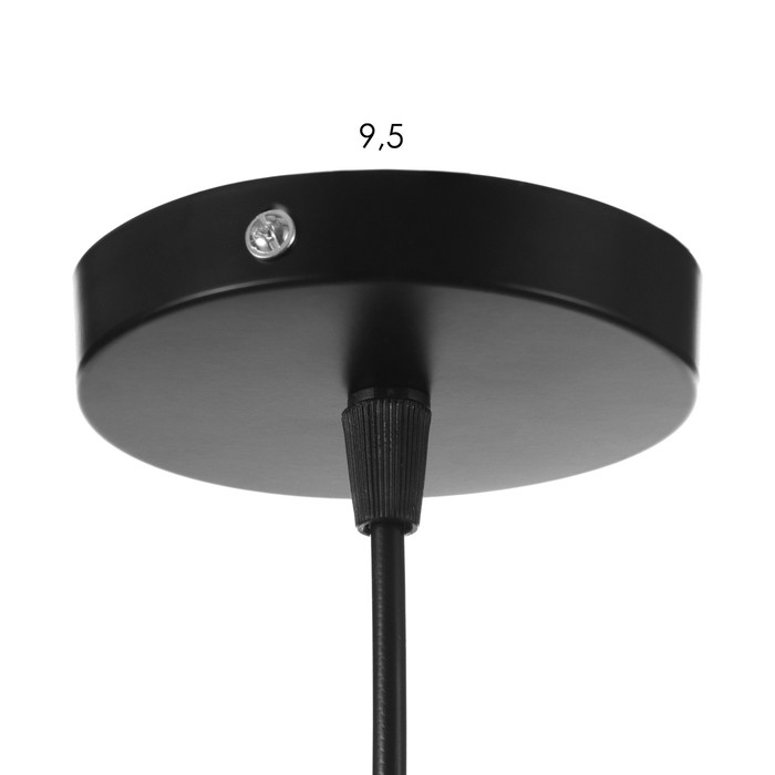 Светильник BayerLux Подвес "Дельта" 1x40Вт E27 черный 36х36х118 см