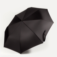 Зонт автоматический &laquo;Black&raquo;, 3 сложения, 8 спиц, R = 48 см, цвет чёрный