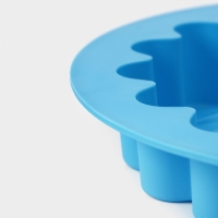 Форма для выпечки Доляна &laquo;Гербера&raquo;, силикон, d=23 см (внутр. d=19 см), цвет МИКС