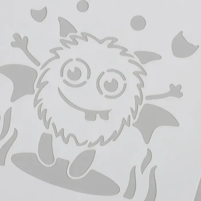 Трафарет пластик "Инопланетянин" 15х15 см