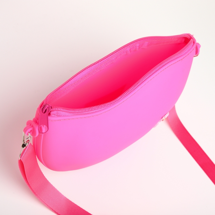Сумка детская для девочки на молнии, цвет малиновый