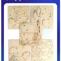 Лесная мастерская Деревянный конструктор Пегас 33 детали