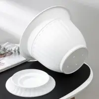 Горшок для цветов &laquo;Венеция&raquo;, 7 л, пластиковый, белый