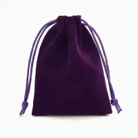 Мешочек бархатный, 7&times;9 см, фиолетовый