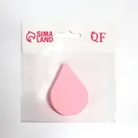 Спонж для макияжа &laquo;Плоская капля&raquo;, 6&times;4.5 см, розовый