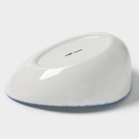 Салатник Blue Lagoon Magistro 22 см, 22.3&times;17&times;9 белый, синий