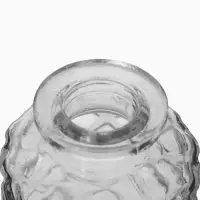 Ваза настольная стекло "Миниатюра" (набор 12 шт) 8-13 см, прозрачный