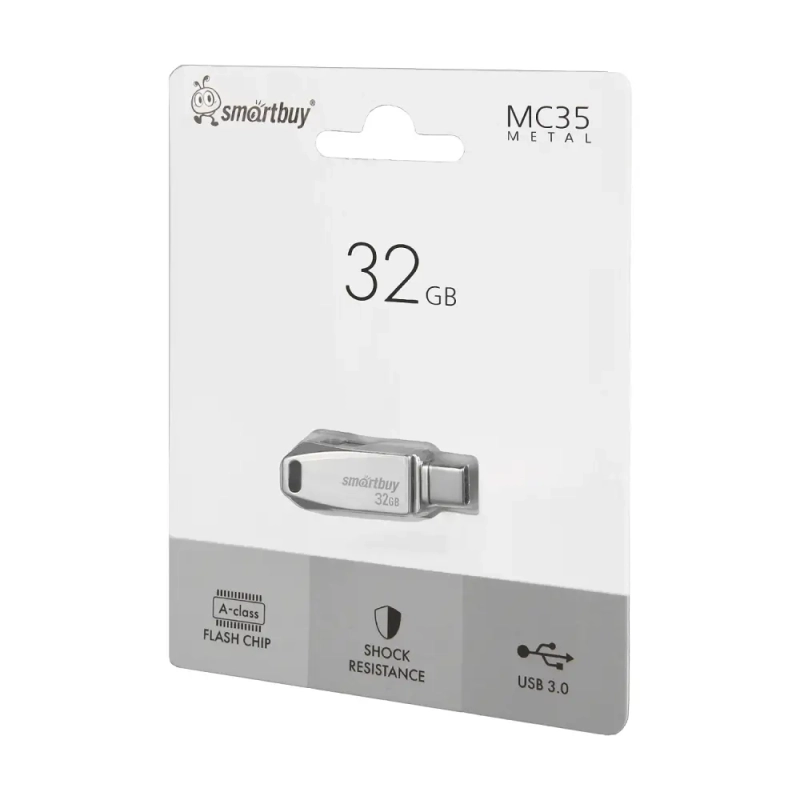 USB накопитель 32 GB Smart Buy MC35 Metal Dual Type-C/Type-A