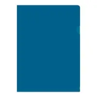 Папка уголок А4 180мкм, Calligrata DeLuxe, черничный, непрозрачный, с тиснением