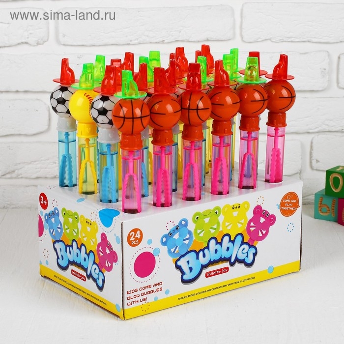 Мыльные пузыри &laquo;Спорт&raquo;, со свистком, МИКС, 60 мл