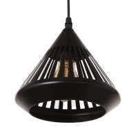 Светильник "Тень" 1х40Вт Е27 черный 20х20х19(+100)см