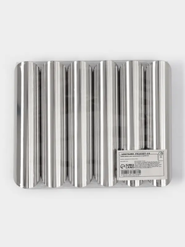 Набор форм для круассанов и трубочек 12х2,5 см, 6 шт