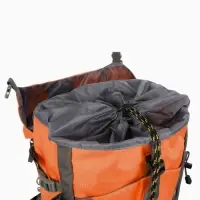 Рюкзак тур 65+5л, 30*20*53, отдел на шнурке, 5нар+2вн кармана, цвет оранжевый