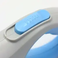 Рулетка - поводок для собак, лента 5 м, голубая