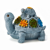 Фигурка полистоун TAKE IT EASY &laquo;Две черепашки&raquo;, серый камень, 14&times;11&times;9.8 см