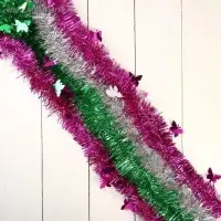 Мишура новогодняя &laquo;Зимнее волшебство. Бабочки&raquo;, d=6 см, 200 см, МИКС