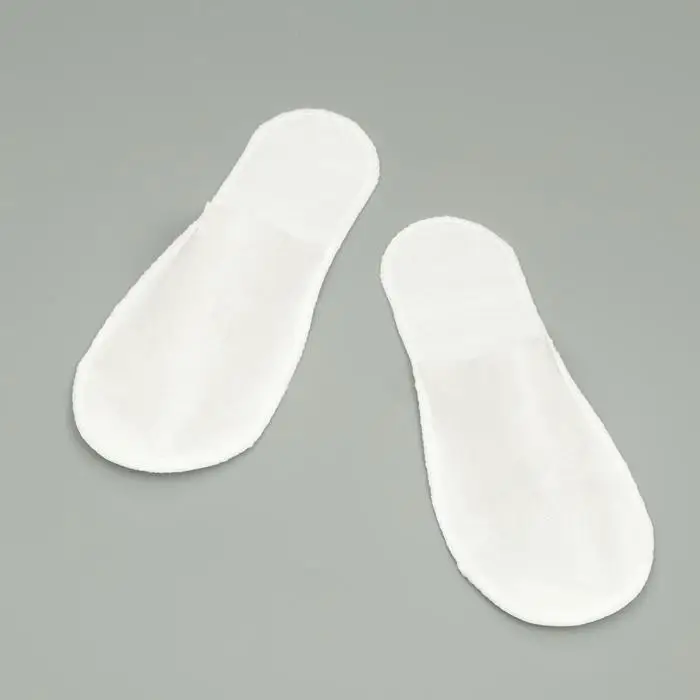 Тапочки одноразовые Эконом белые, закрытый мыс