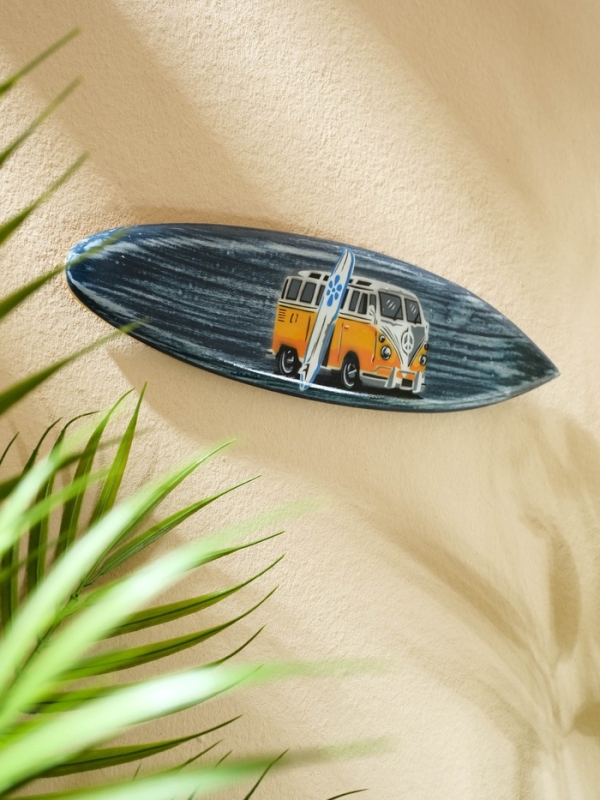 Панно "Доска для сёрфа "Сплитти" дерево 30х7 см