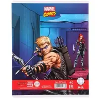 Тетрадь в клетку 24 листа, 5 видов МИКС, обложка мелованная бумага, &laquo;Человек-паук&raquo;