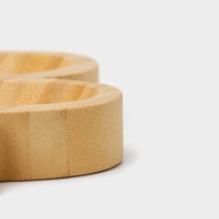 Менажница Доляна &laquo;Цветок&raquo;, 19,5&times;19,5 см, бамбук