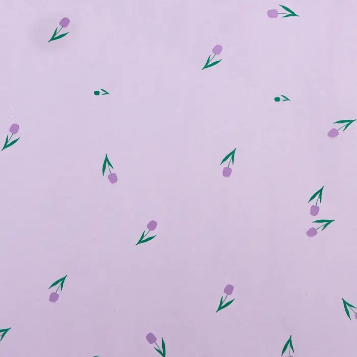 Бумага упаковочная тишью, &laquo;Цветы&raquo;, сиреневый, 50 см &times; 70 см 17 грамм