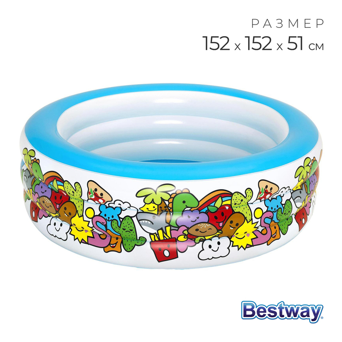 Бассейн надувной &laquo;Персонаж&raquo;, 152 х 51 см, от 6 лет, 51121 Bestway