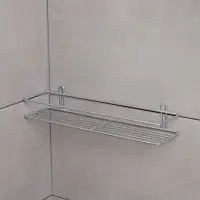 Полка прямоугольная, 1 ярус, Classic, 40&times;10&times;7 см, цвет хром