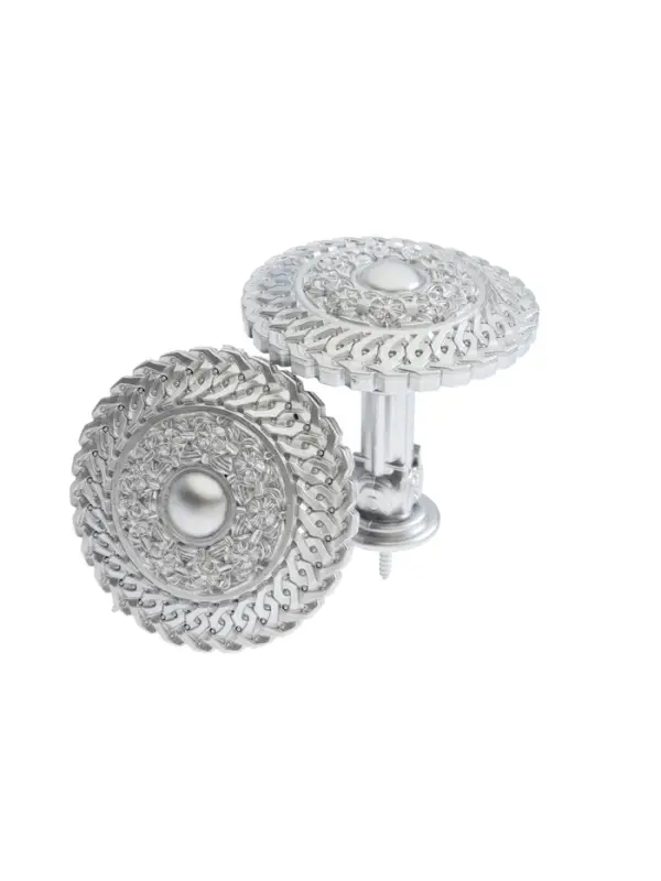 Крючок для штор CAPPIO KS030, d=95 мм, цвет серебро, 2 шт