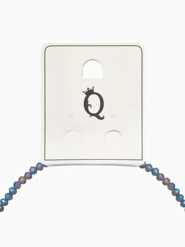 Чокер из бисера &laquo;Хрусталь&raquo;, серый в серебре, 37 см + 5 см доп, цепочка