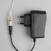 Гирлянда &laquo;Нить&raquo; 20 м роса, IP20, чёрная нить, 200 LED, свечение мульти, 12 В