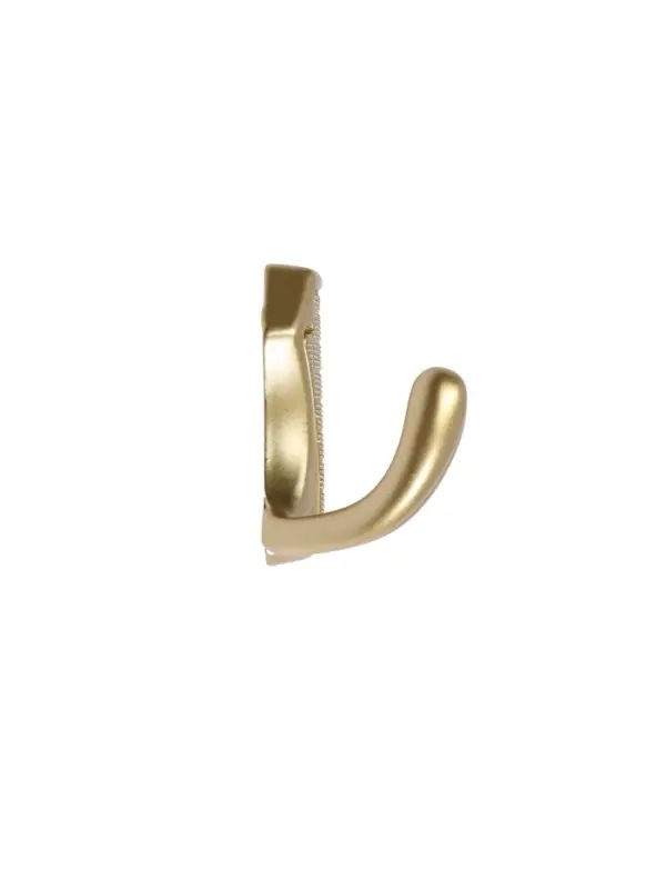 Крючок мебельный CAPPIO HIDDEN, двухрожковый, цвет матовое золото, 2 шт.
