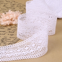 Кружево вязаное, 70 мм &times; 10 &plusmn; 1 м, цвет кипенно-белый
