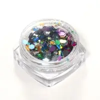 Блёстки для декора, крупные/средние/мелкие, разноцветные
