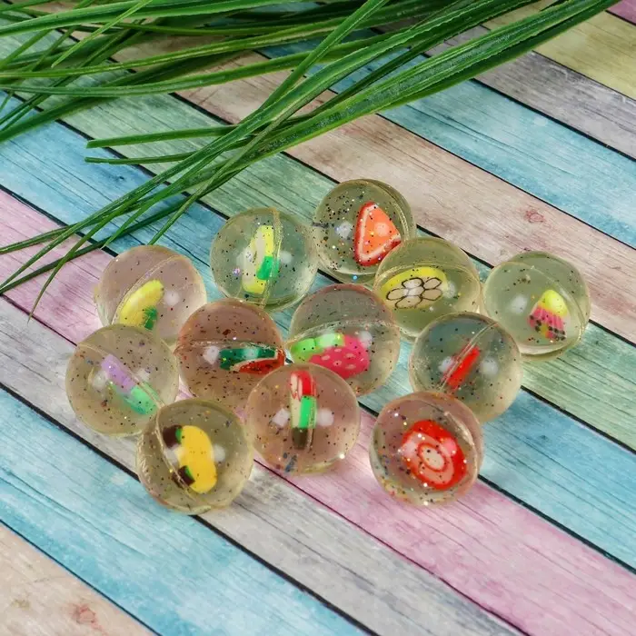 Мяч каучуковый &laquo;Фрукты&raquo;, 2,7 см, виды МИКС