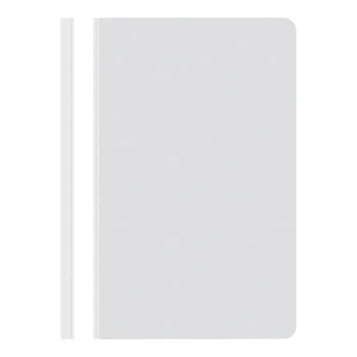 Папка-скоросшиватель Calligrata, А4, 120 мкм, белая, прозрачный верх