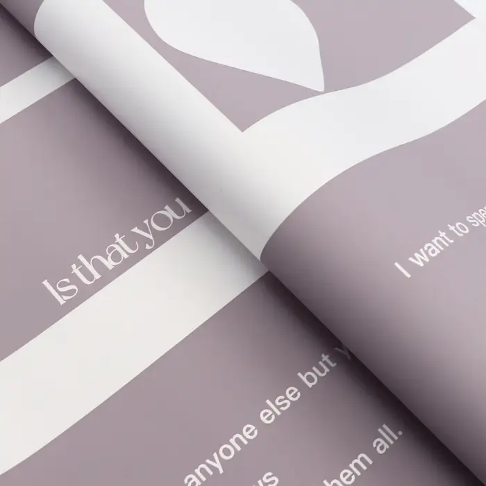 Пленка флористическая, &laquo;Моя любовь&raquo; 65 мкм, пудра серая, 57&times;57 см &plusmn;5% см