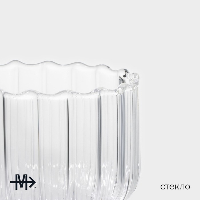 Стакан стеклянный Magistro &laquo;Полоска&raquo;, 260 мл, 7,6&times;9 см